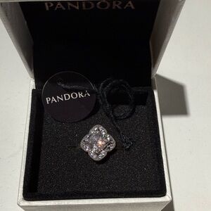 Pandora Silver Ring with Clear Stones